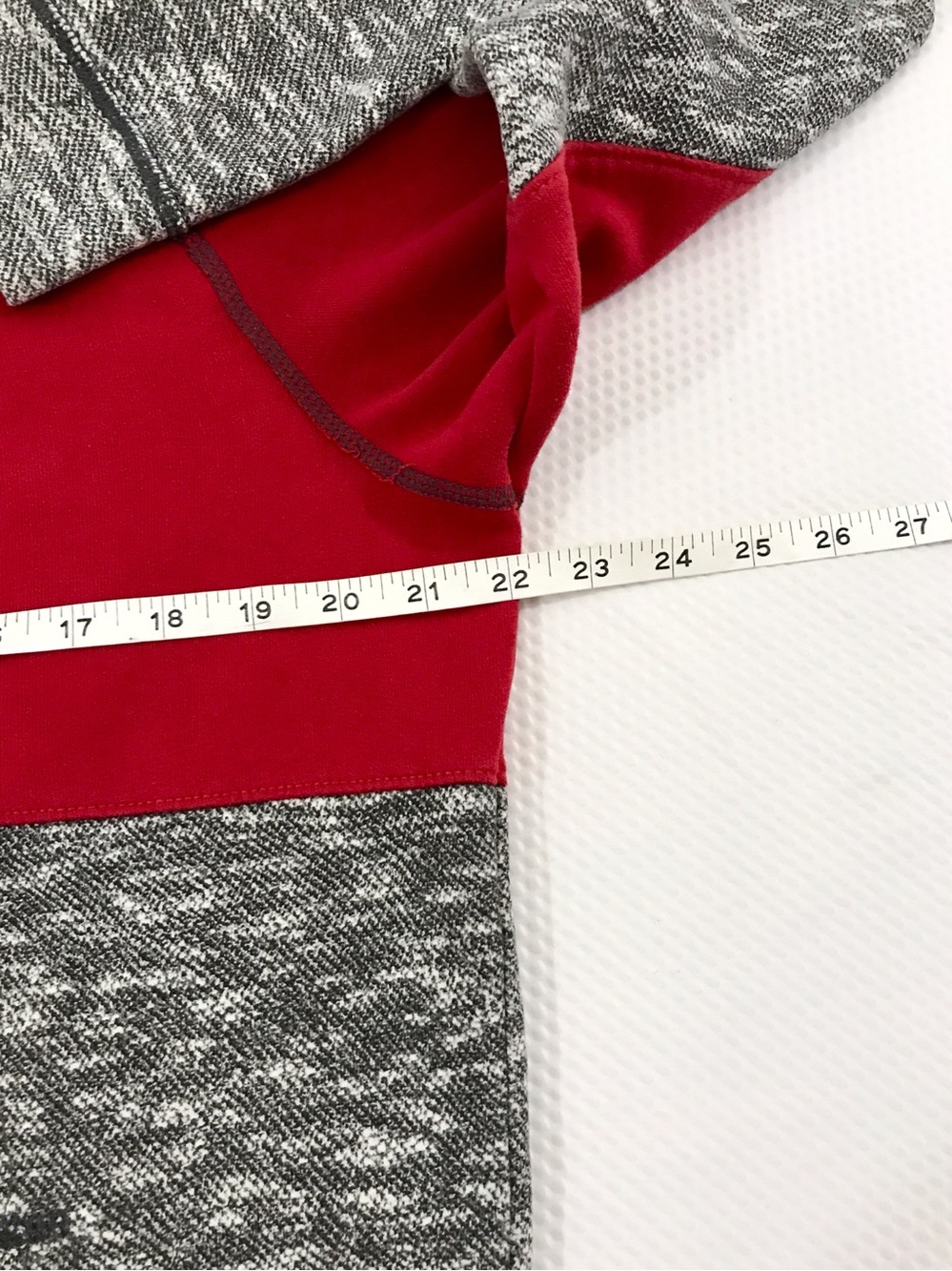 Vintage Y2K Hollister Hoodie Men’s L Grey Red Colourblock Pacific Merchants Tag - Picture 8 of 13